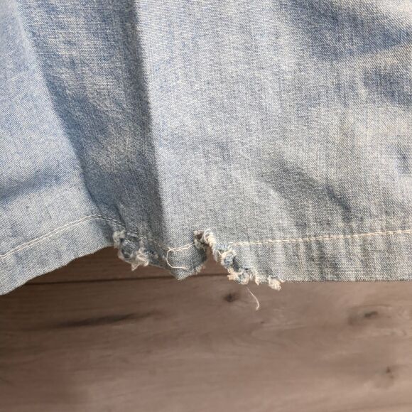 Vintage Guess Sleeveless Denim Button Up Dress Women's 4/5 - Picture 5 of 10